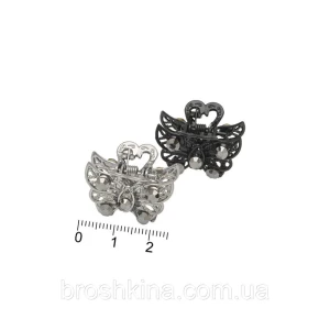 Изображение товара -  Крабики для волос 2.5 см металл 2 цвета 12 шт/уп.