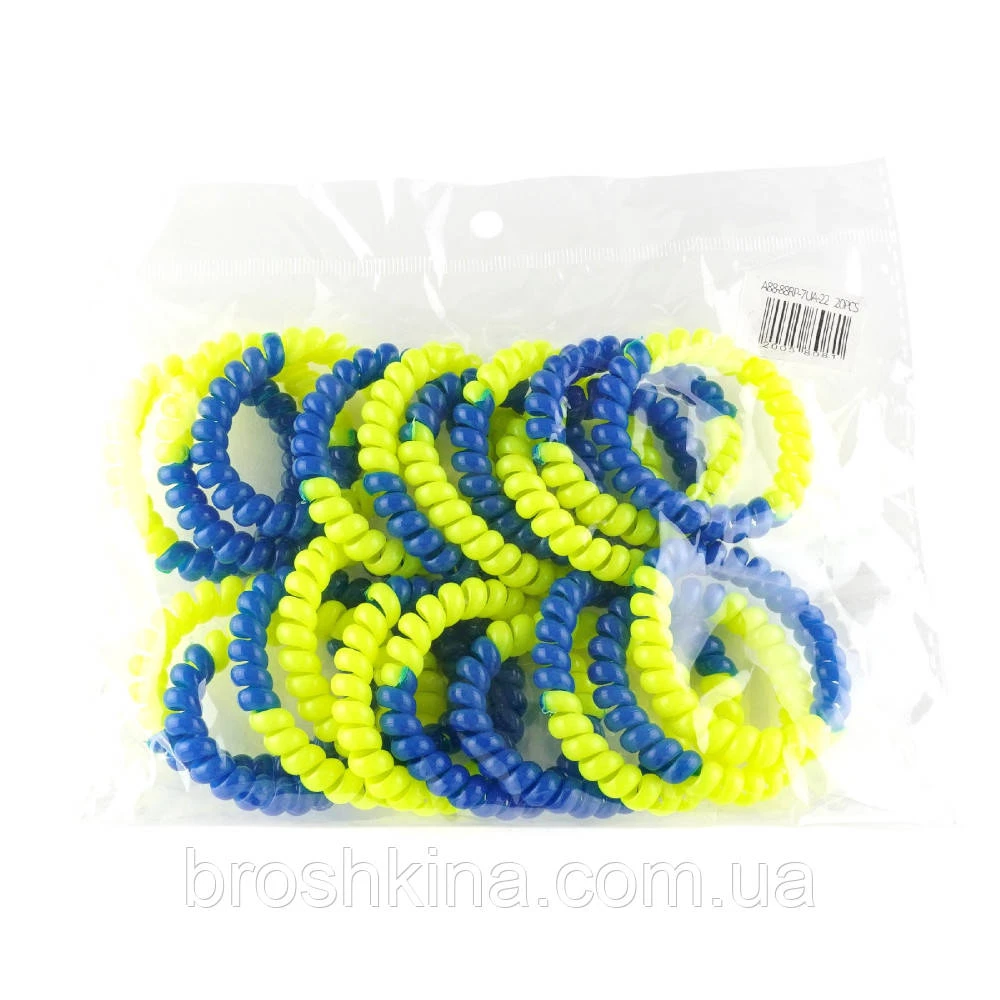 Резинки для волос пружинки (спиральки)  Ø5.5 см 20 шт/уп.