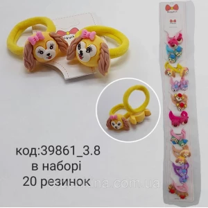 Изображение товара -  Гумки для волосся дитячі 10 пар/пач.