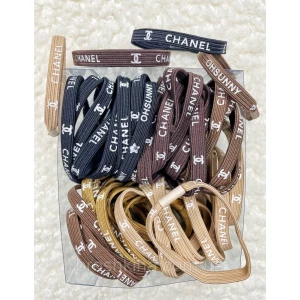 Зображення товара - Резинки для волосся Ø6 см джгут широкий Ø6 см чорні та коричневі 50 шт./пач. БРЕНД