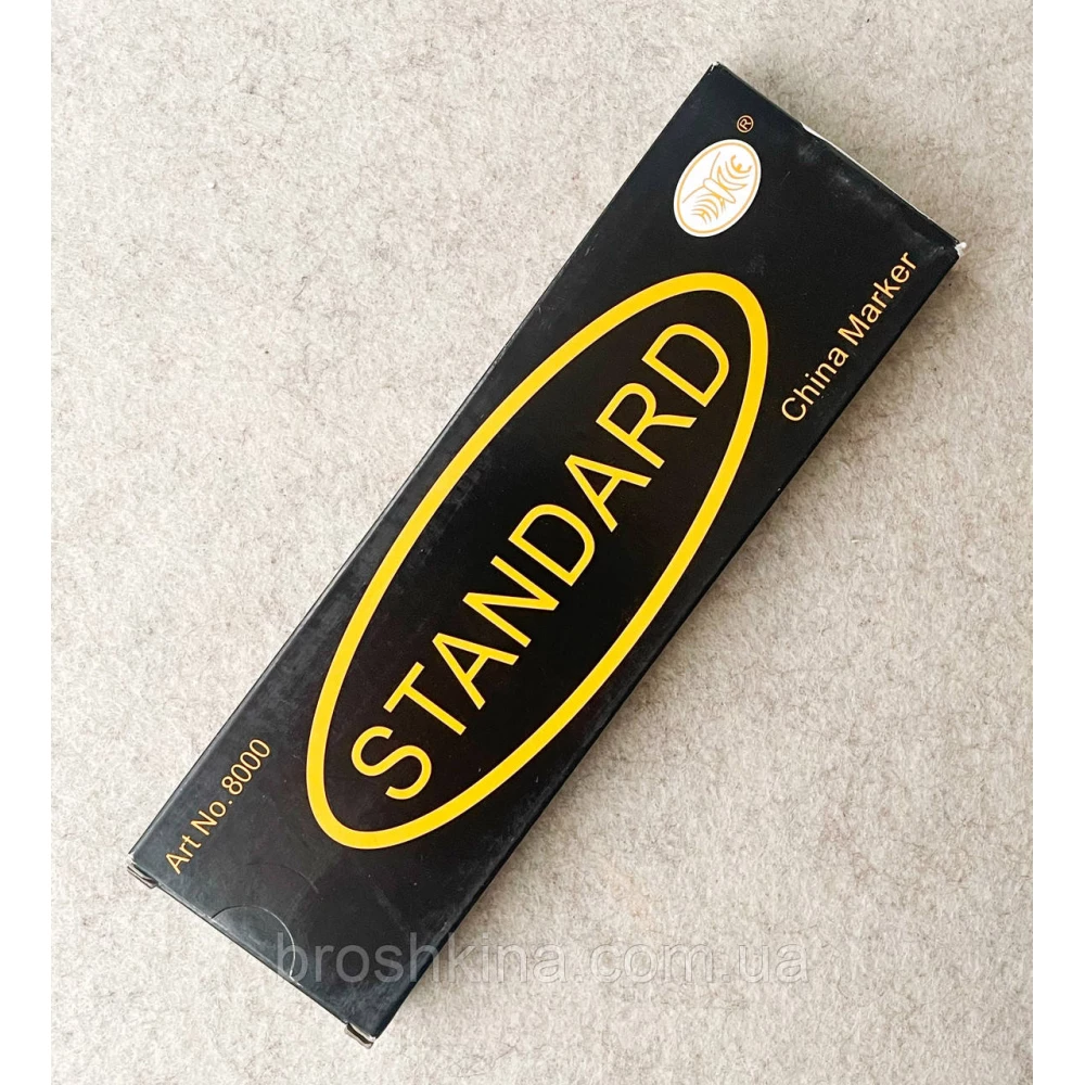 Олівець для кроя тканини 1 шт/уп STANDARD ЧОРНИЙ