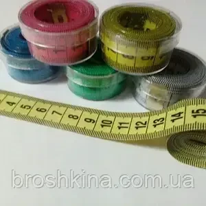 Изображение товара -  Сантиметр двосторонній швейний в коробочці 1.5 м*20 мм 1 шт/уп РІЗНІ КОЛЬОРИ