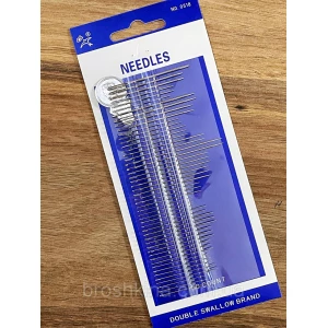 Изображение товара -  Набір швейних голок з ниткодівачем для шиття NEEDLES 50 шт/уп