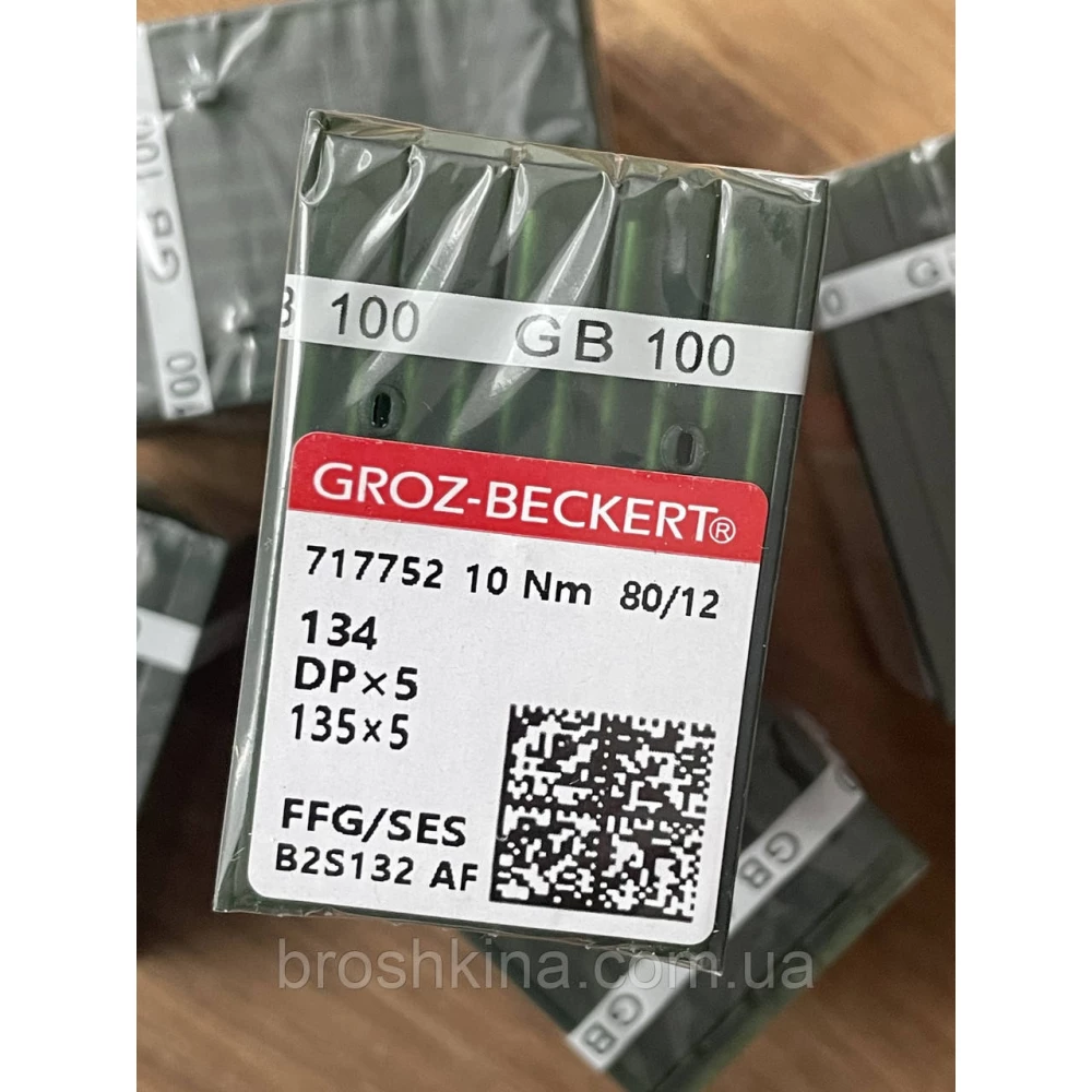 Голки для промислових швейних машин товста колба Groz beckert (Китай) DР5 №80 10шт/уп