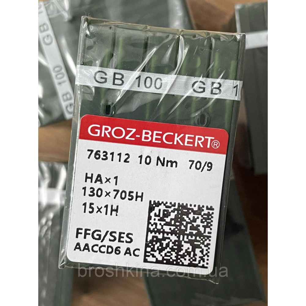 Голки для побутових швейних машин Groz beckert (Китай) НА1 №70 10шт/уп