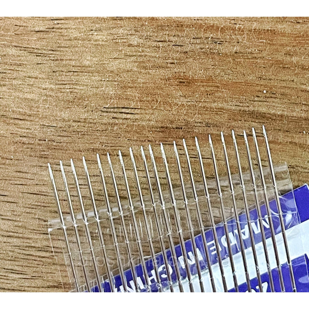 Голки для ручного шиття з позолоченим вушком NEEDLES 20 шт/комплект