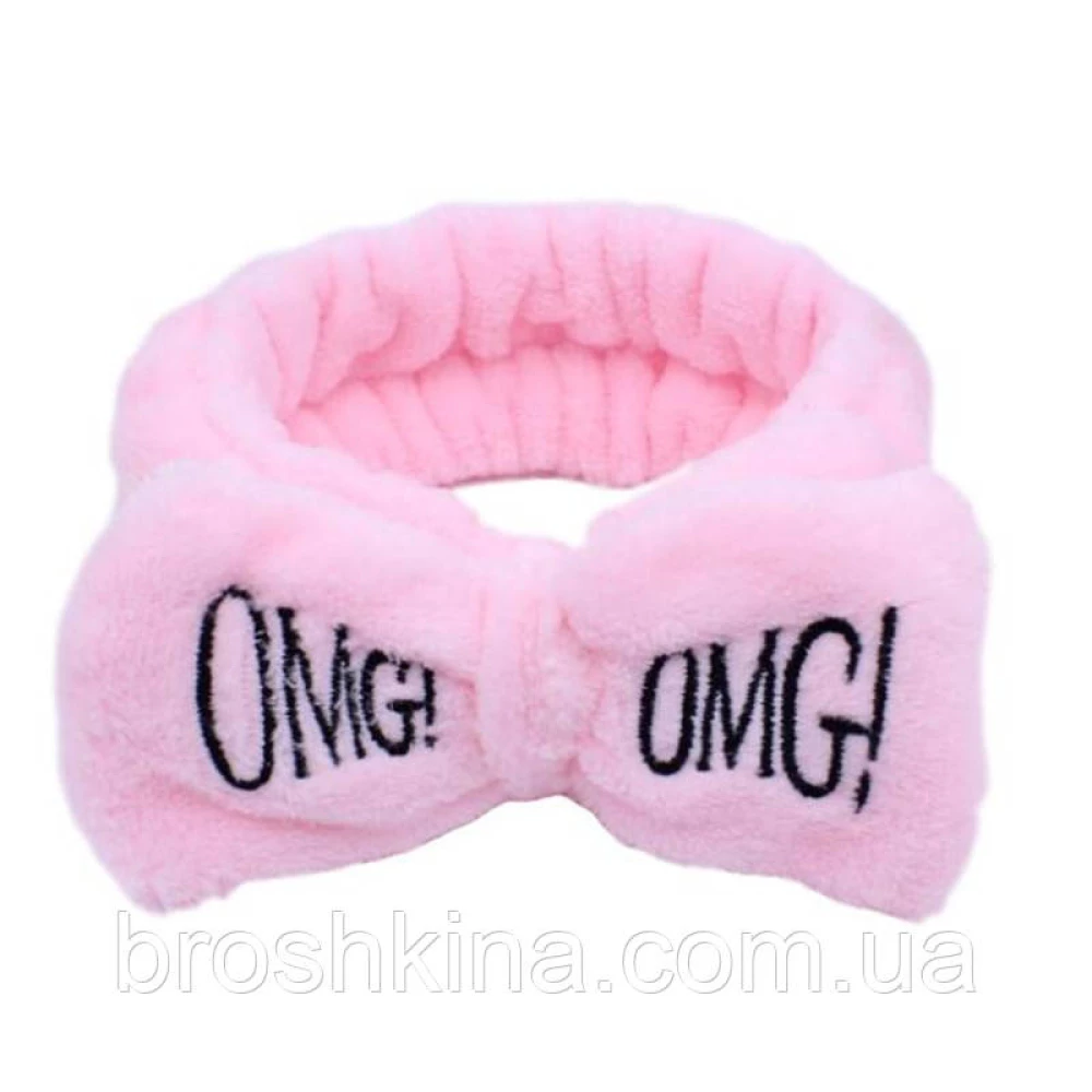 Повязки для умывания OMG! 6 шт/уп. махра все розовые