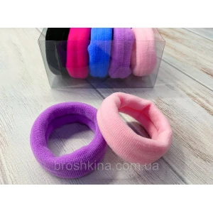 Изображение товара -  Резинки микрофибра Ø5 см широкие 10 шт/уп. в коробочке