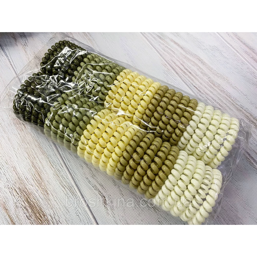 Резинки пружинки Ø5.5 см цветные 20 шт/уп.